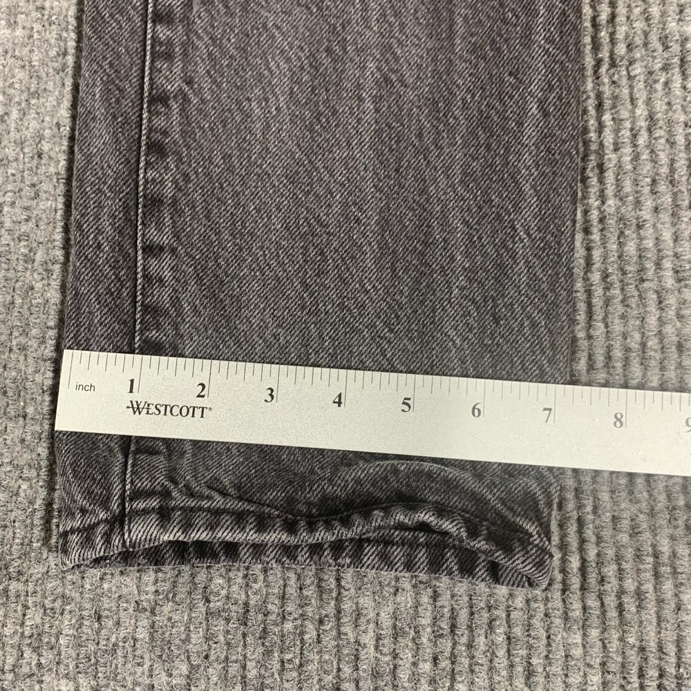 Pacsun Jeans Womens 25  Black Denim Dad Jean Distressed Baggy High‎ Rise 25x30 - Picture 13 of 16